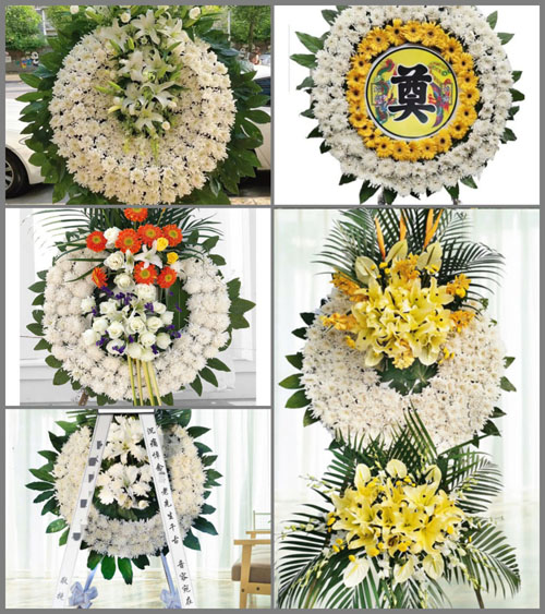 山东青岛平度市店子镇曹西村花圈速递