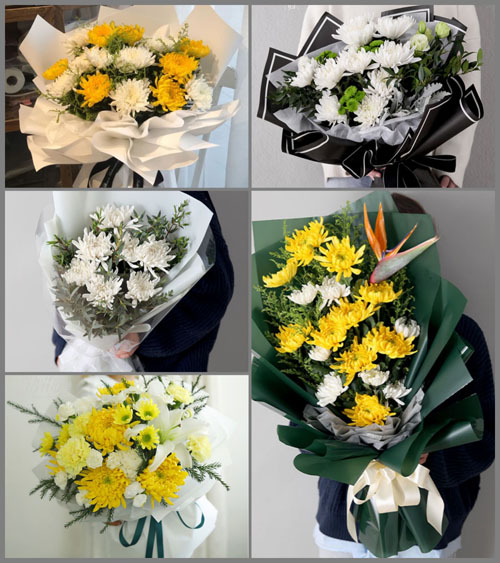 山东青岛平度市店子镇曹西村白事花束代送